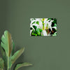 Acrylglas wanddecoratie met een prachtige witte tulp met groene stamper