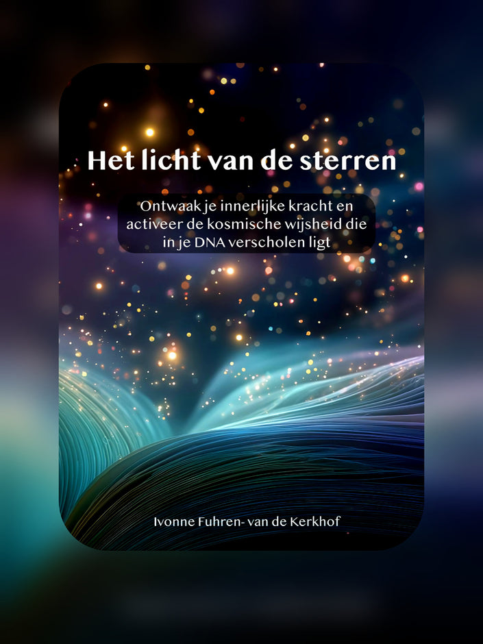 Afbeelding met het boek het licht van de sterren voor innerlijke groei en ascensie